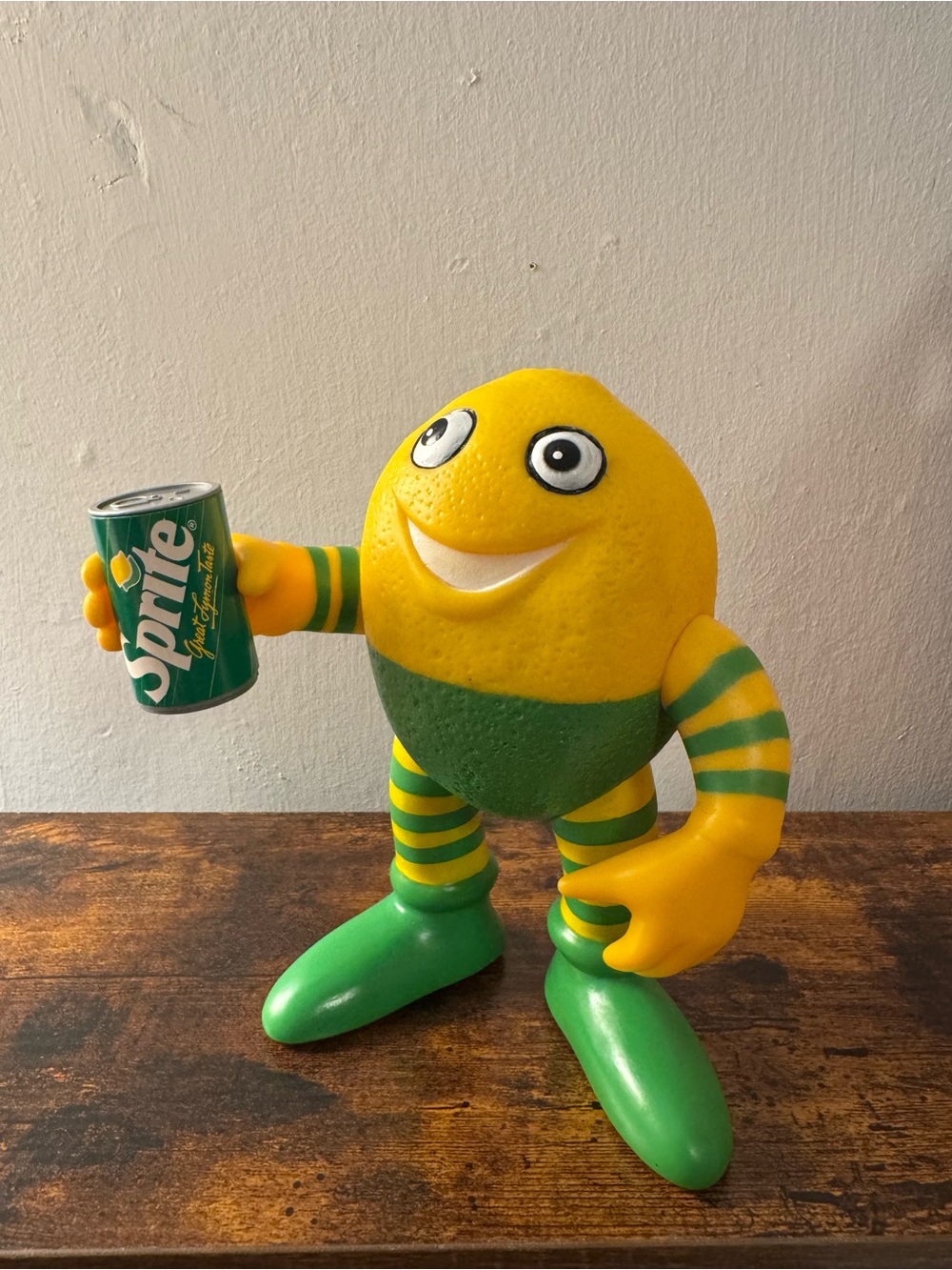 Vintage 1983 Sprite Lucky Lymon Mascot Talking Advertising Figure - Not Working